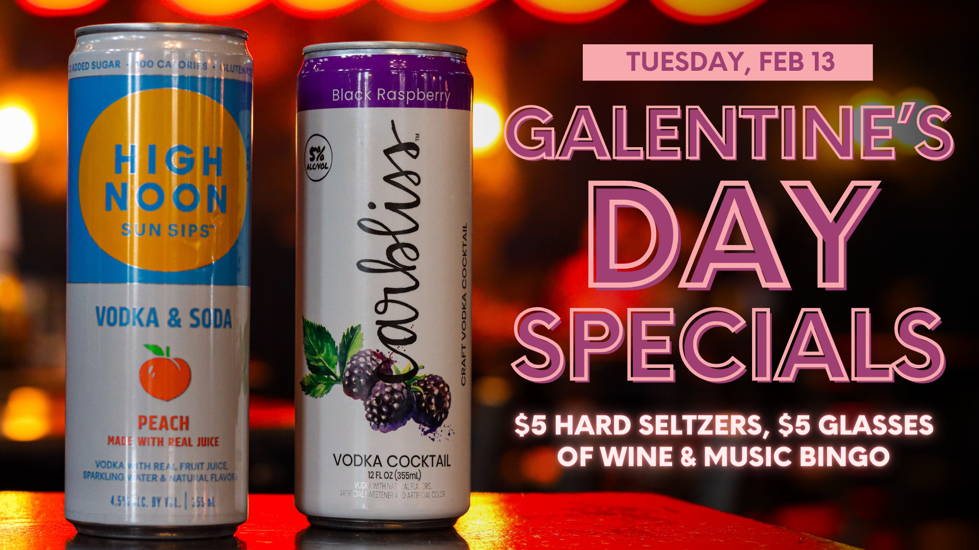 Galentine's Day Specials at On Tap