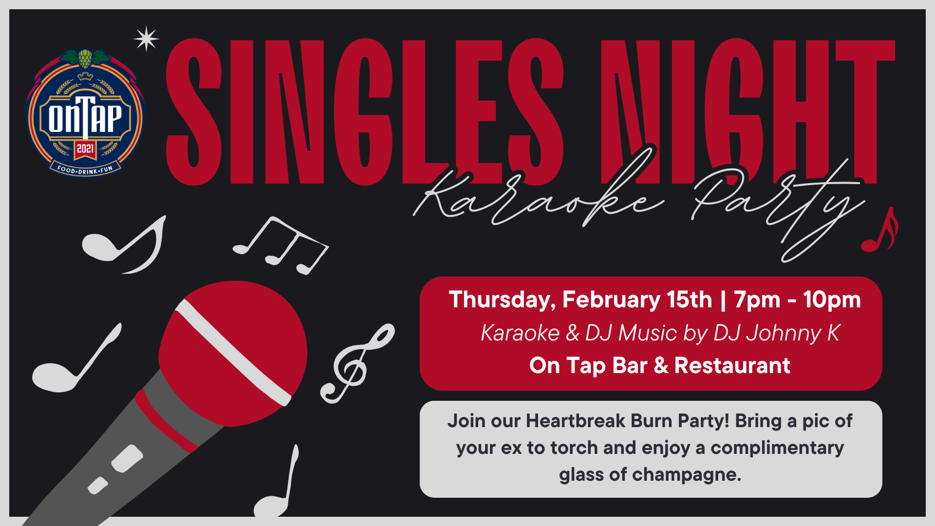 Singles Night Karaoke Party at On Tap